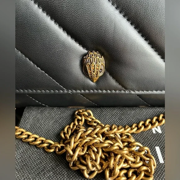 ❌SOLD❌NWT Kurt Geiger London Soho Leather Wallet On Chain - Picture 7 of 10